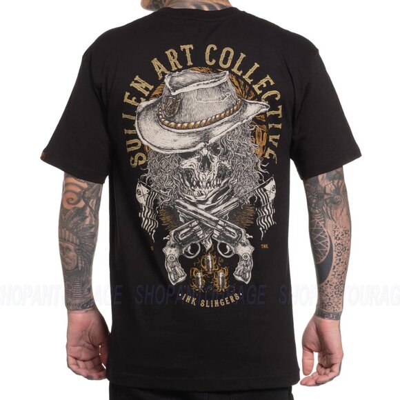 4XL: Sullen Art Collective Outlaw Standard SCM7021 Short Sleeve Men`s T-shirt - Picture 1 of 8